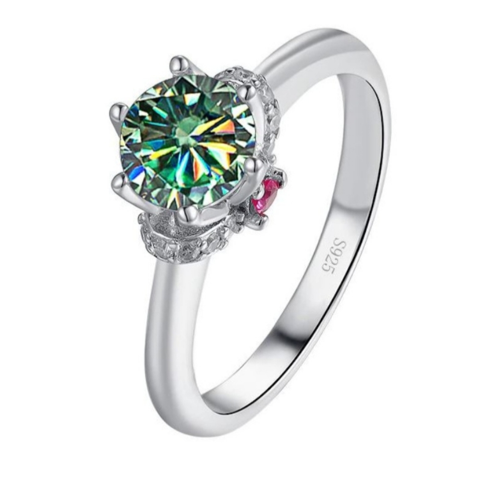 Certified 1 ctw moissanite
